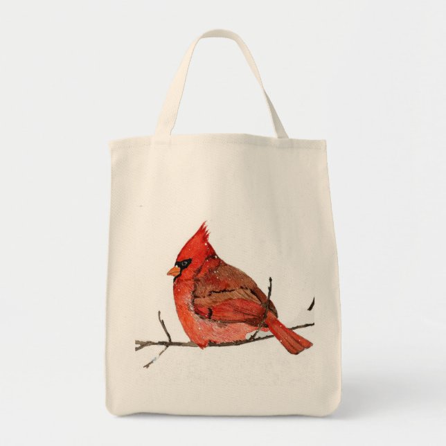 Winter's Red Tote Bag (Front)