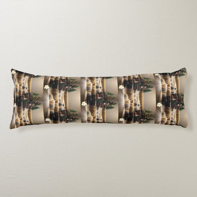 "Winter's Serene Landscape" Body Pillow (Front)