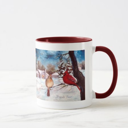 Winters Serenity Cardinal Mug