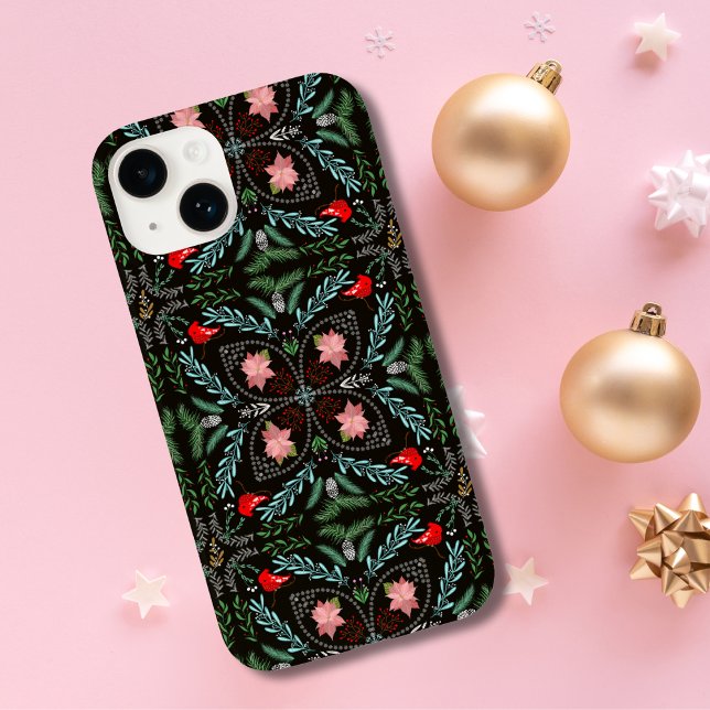 Winters Snowflakes, Poinsettias, Cardinals  Case-Mate iPhone Case (Creator Uploaded)