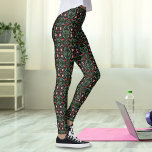 Winters Snowflakes, Poinsettias, Cardinals  Leggings<br><div class="desc">A festive blend of snowflakes,  poinsettias,  cardinals,  and greenery,  these leggings bring the beauty of winter to your wardrobe.</div>