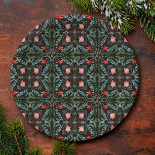 Winters Snowflakes, Poinsettias, Cardinals  Paper Plates