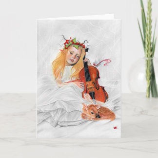 Winter's Song Elven Princess Greeting Card
