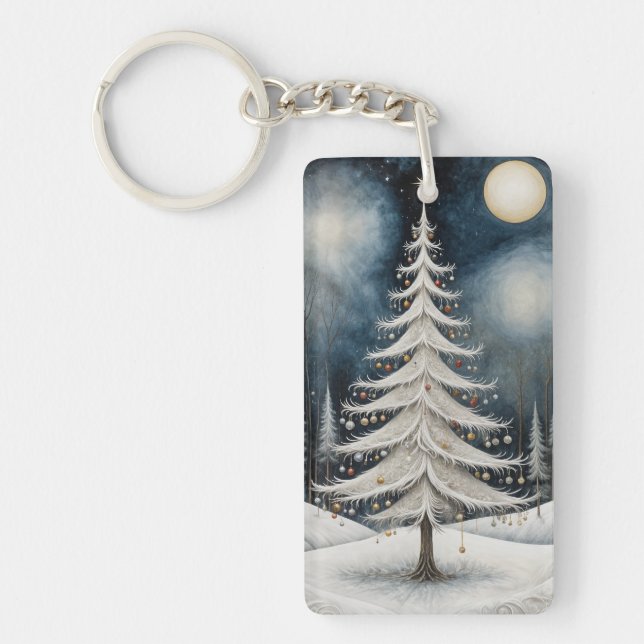 Winter's Starry Eve Keychain (Front)