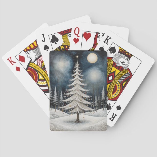 Winter's Starry Eve Poker Cards (Back)
