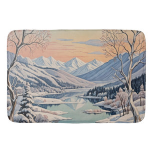 Winter's Tranquility Bath Mat