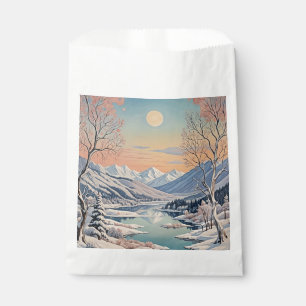 Winter's Tranquility Favor Bag