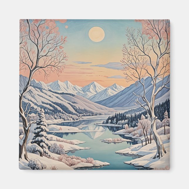 Winter's Tranquility Magnet (Front)