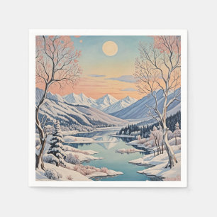 Winter's Tranquility Napkins