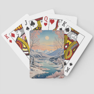 Winter's Tranquility Poker Cards