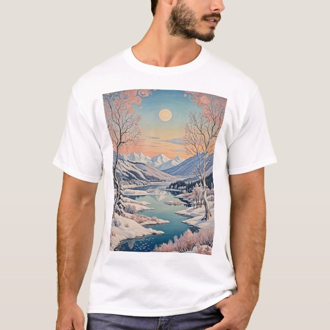 Winter's Tranquility T-Shirt (Front)