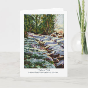 'Winter's Walk' Fine Art Christmas Card