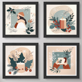 Winter's Warm Embrace Wall Art Sets