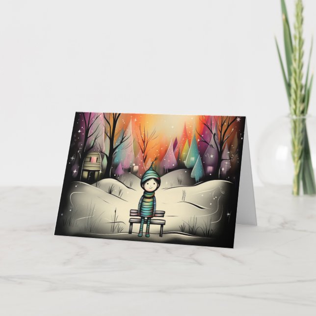 Winter's Warmth Holiday Card (Front)