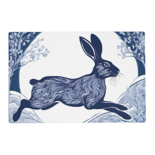 Winter's Whispers of Magical Hare Placemat
