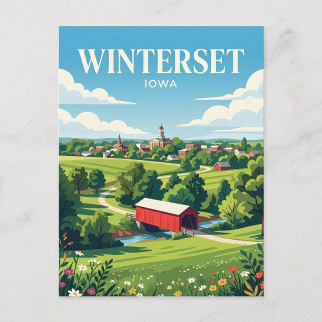 Winterset USA Postcard (Front)