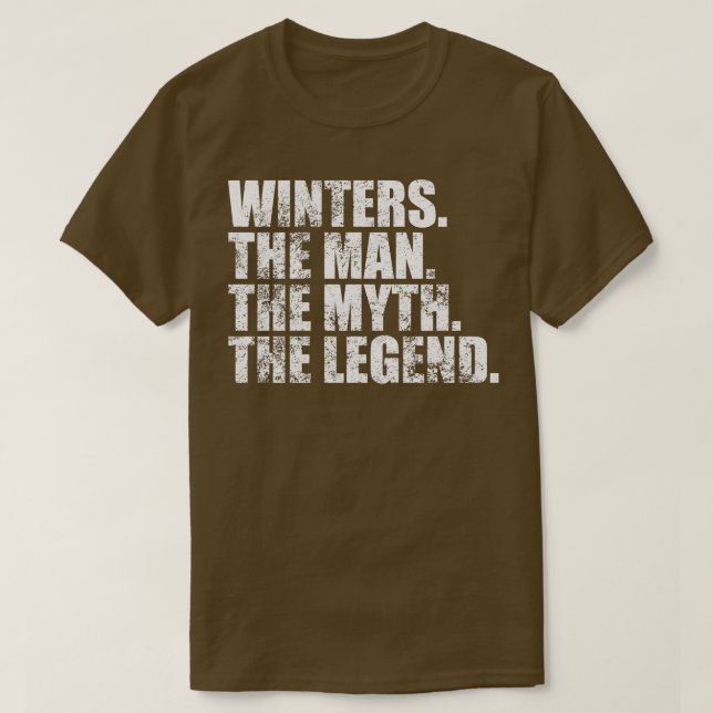 WintersWinters Family name Winters last Name Winte T-Shirt (Design Front)