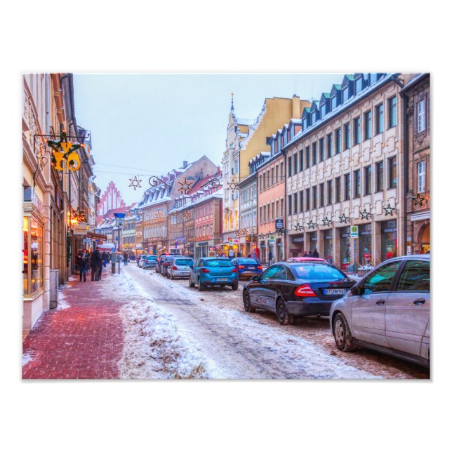 Wintertime in Bamberg Germany Photo Enlargement Print (Front)