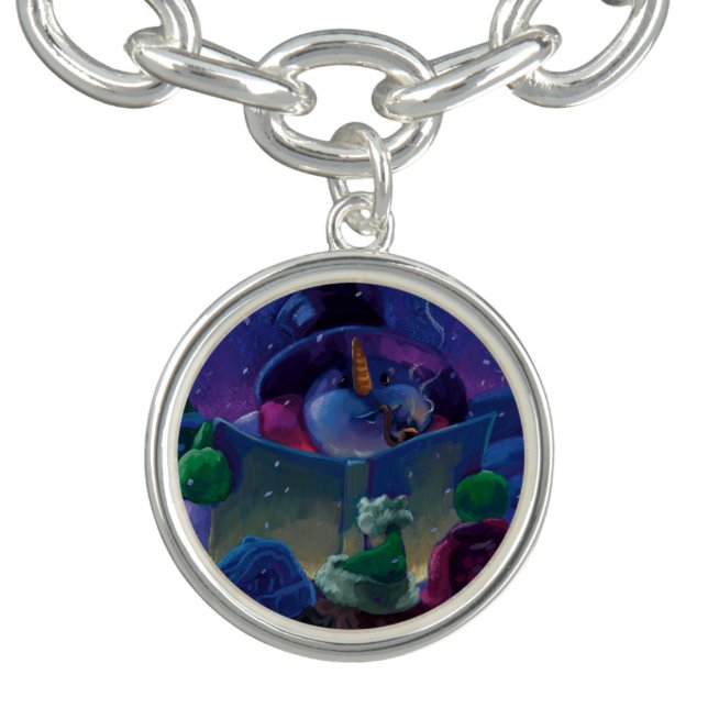 Wintertime Reading Charm Bracelet (Design)