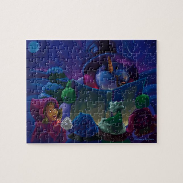 Wintertime Reading Jigsaw Puzzle (Horizontal)