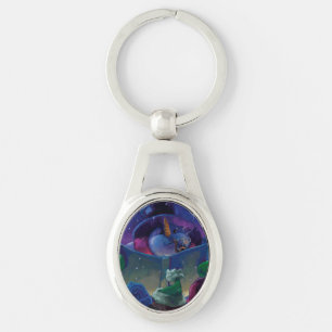 Wintertime Reading Keychain