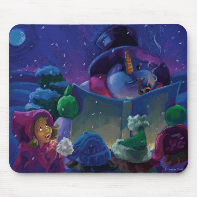 Wintertime Reading Mouse Pad (Front)