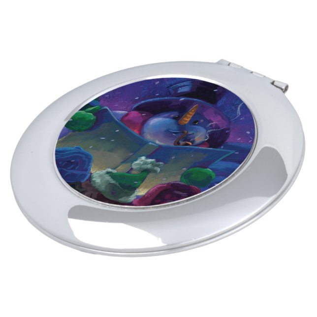 Wintertime Reading Vanity Mirror (Turned)