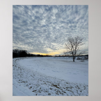 Wintertime Sunset Photo Poster