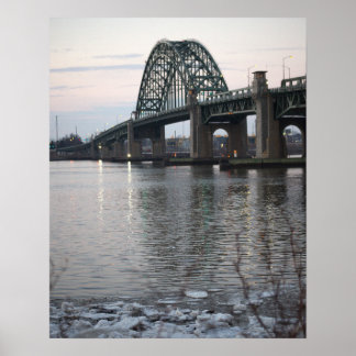 Wintertime Tacony-Palmyra Bridge Poster