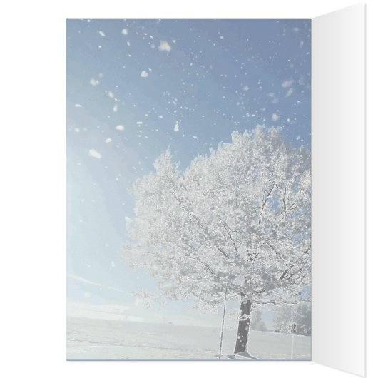Wintertraum Winterland Schnee Baum (Inside (Left))
