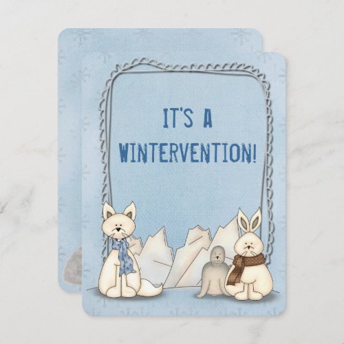 Wintervention Polar Party Invitation