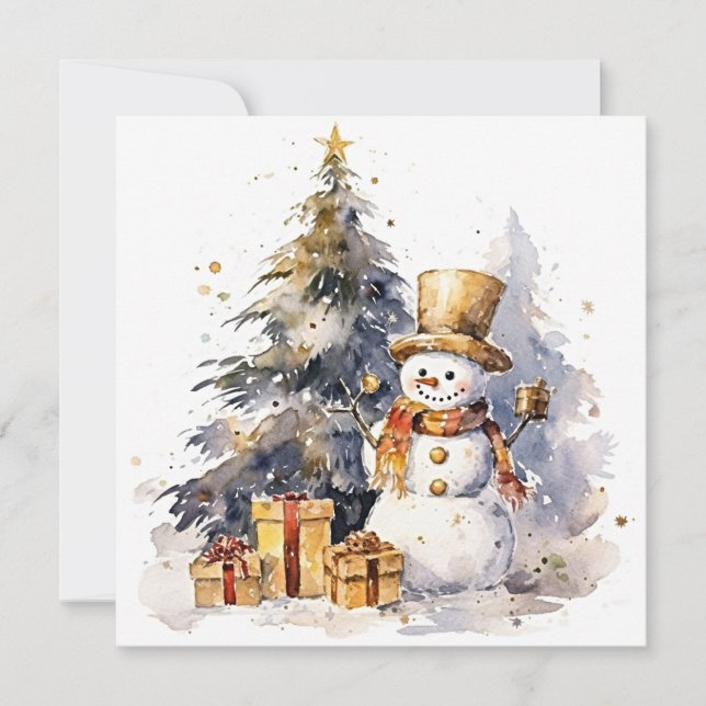 "Wintery Frost & Snowy Delights" Note Card (Front)
