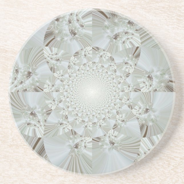 Wintery Mix Sandstone Coaster (Front)