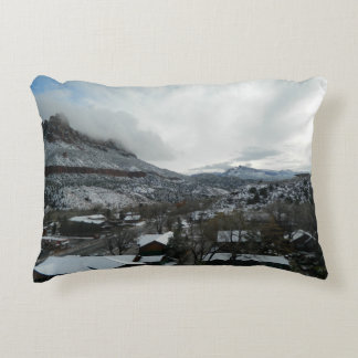 Wintery Town Accent Pillow