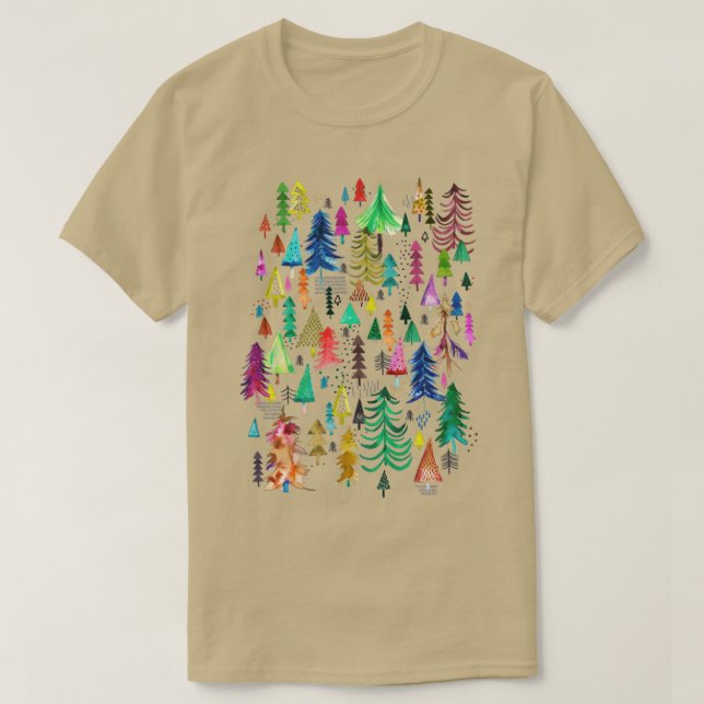 Wintery Trees T-Shirt (Design Front)
