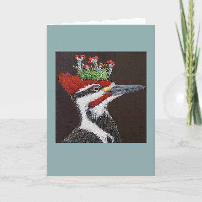 Winthrop the woodpecker greeting card (Front)