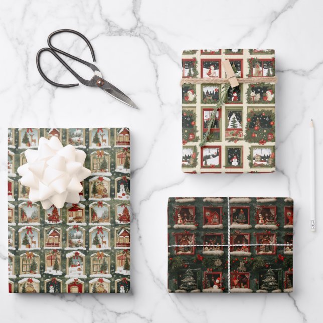 Wintriana - A festive world of imagination Wrapping Paper Sheets (Front)