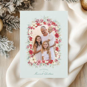 wintry christmas holidays holiday card