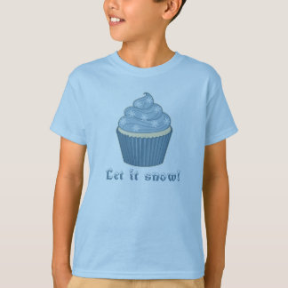 Wintry Cupcake with Text T-Shirt