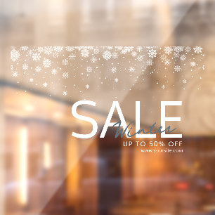 Wintry New Winter Collection Window Cling