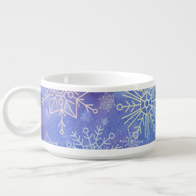 Wintry Snowfake  Bowl (Right)