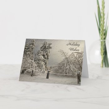 Wintry Snowy Trees - Greeting And Note Card by LoisBryan at Zazzle