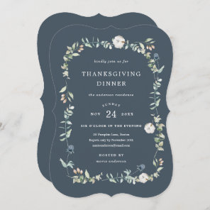 Wintry Thanksgiving Dinner Invitation