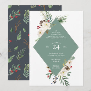 Wintry Wonderland Christmas Holiday Party Invitation