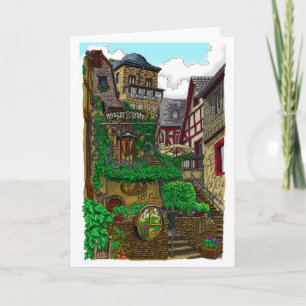 Winzerschenke - Color - Greeting Card