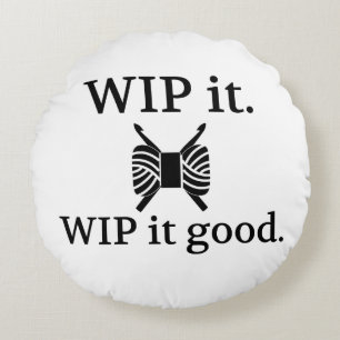 WIP It Good Crafts Crochet Round Pillow