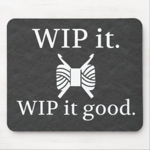 WIP It Good Crochet Texture Crafts Mouse Pad