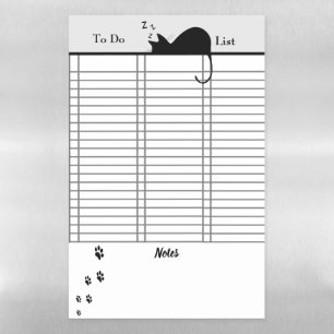 Wipe Clean Blank Checklist Template Magnetic Dry Erase Sheet