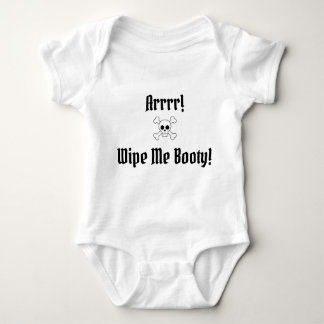 Wipe Me Booty! Baby Pirate Baby Bodysuit