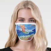 Wipe Out Cancer Angel Art Custom Face Mask (Worn Her)